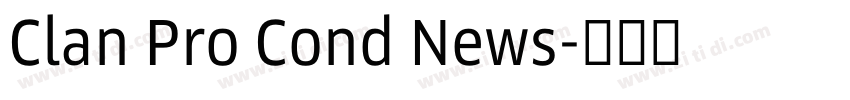 Clan Pro Cond News字体转换